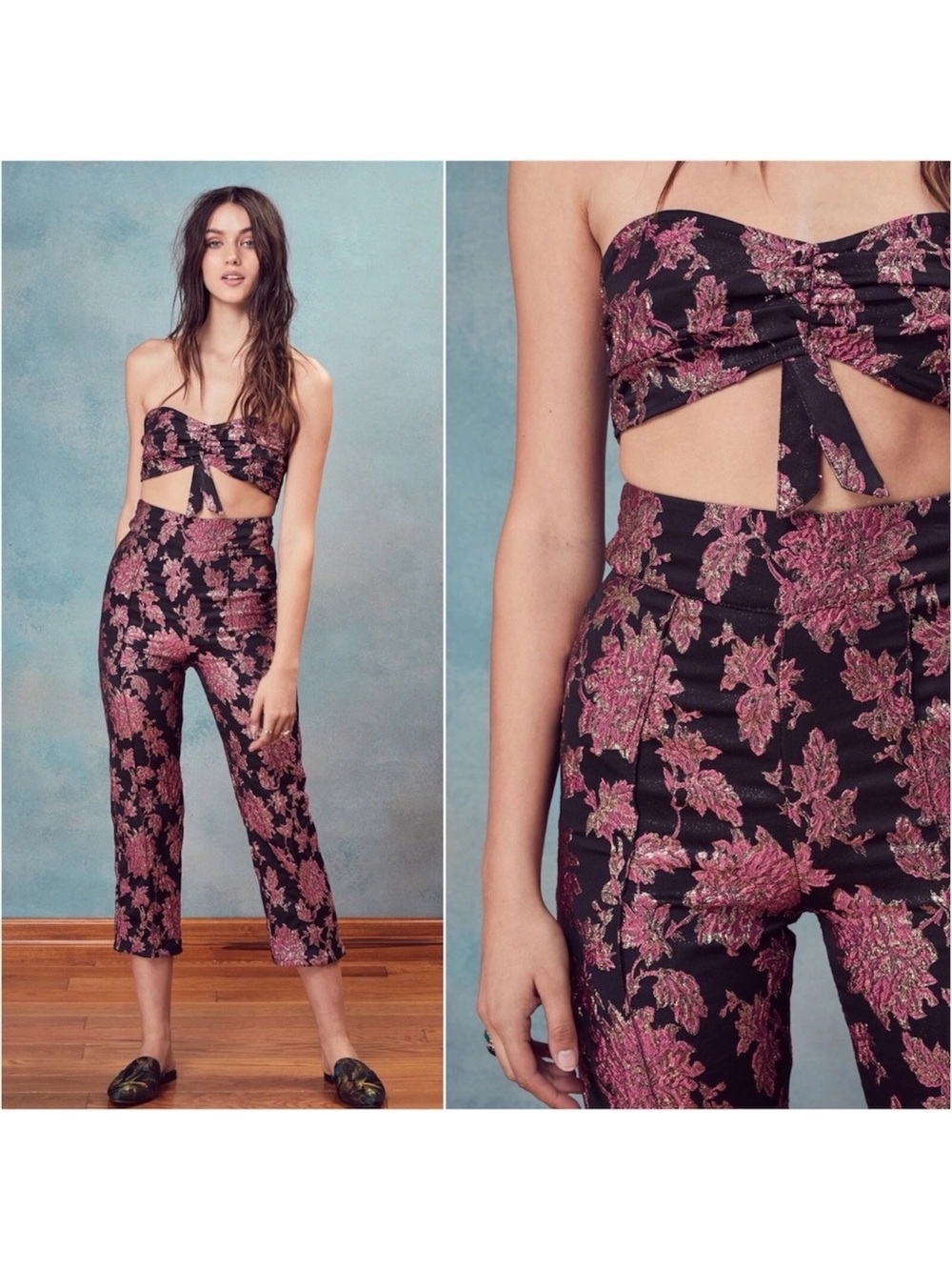 FOR LOVE & LEMONS LUELLA CROP TOP SZ SMALL - BNWT